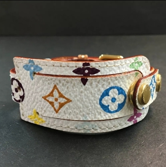 Louis Vuitton Monogram Multicolor Porte Address Bracelet Bangle with bag and box - Picture 2 of 7